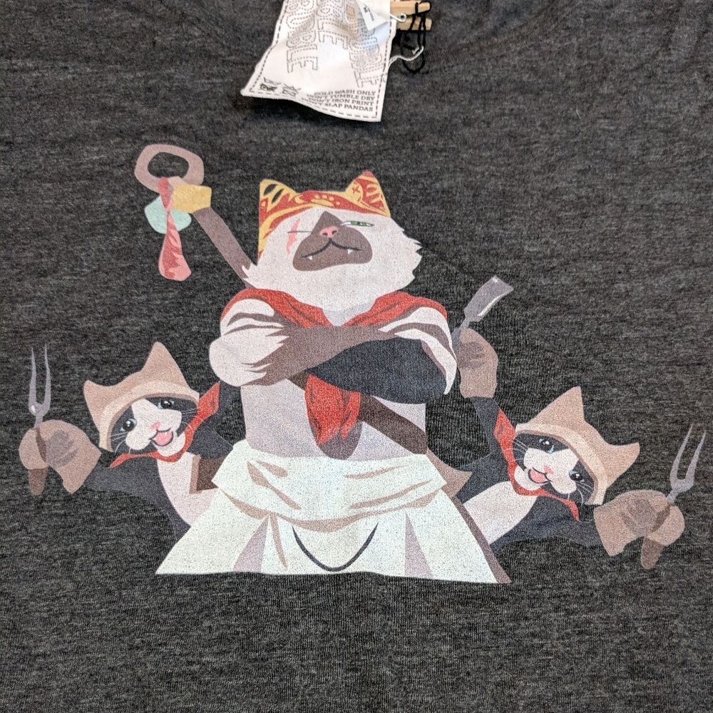Redbubble MEOWSCULAR Chef shirt medium